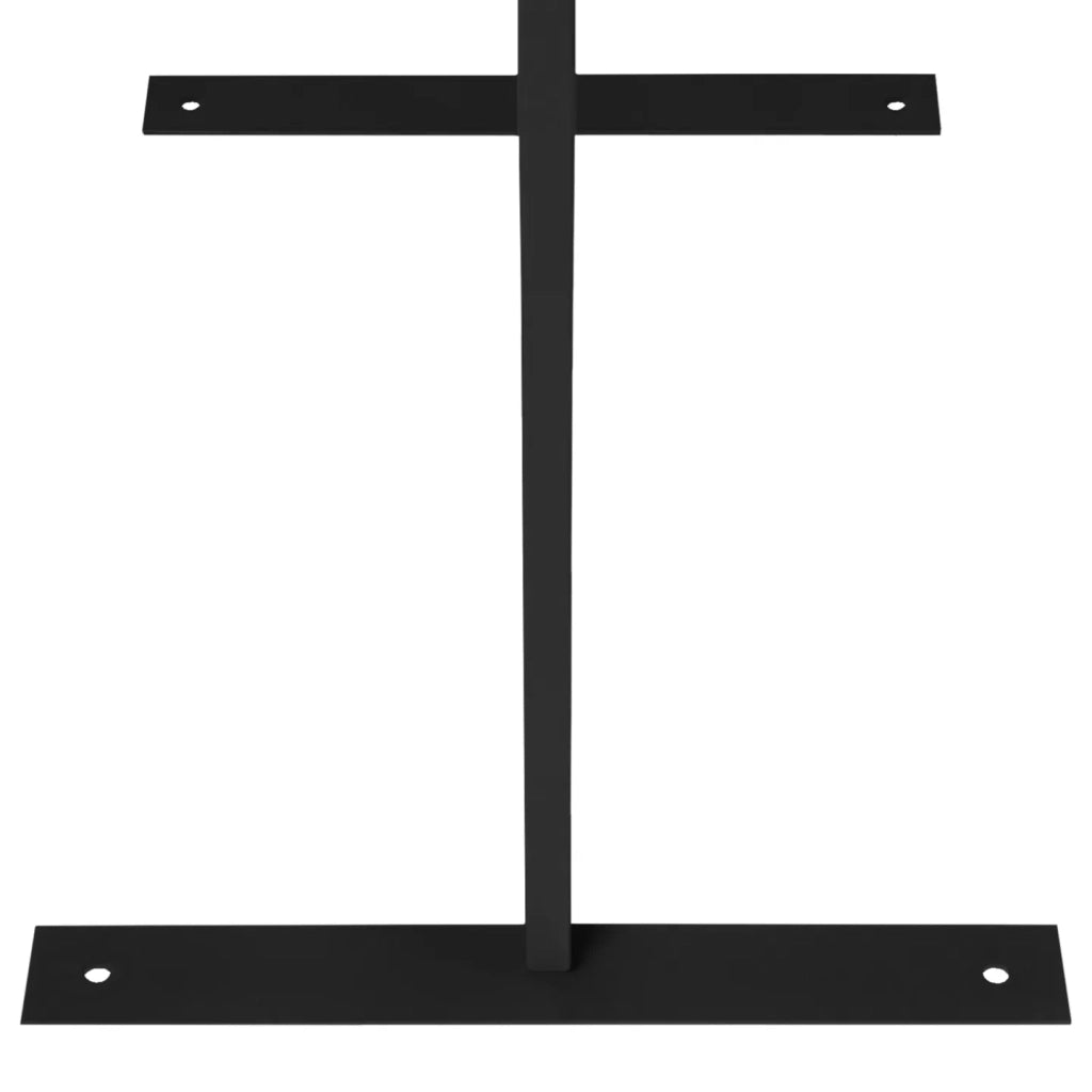 IDMarket - Pannello decorativo universale 150 x 50 CM LIS nero opaco