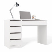 Scrivania ARTO bianco 120 cm 5 cassetti mobile moderna per studio casa ufficio