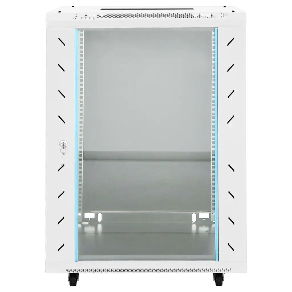 Armadietto di Rete 15U con Ruote Girevole 19" IP20 60x45x86 cm