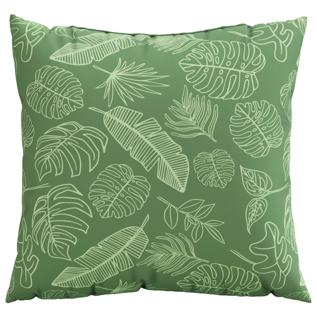 Cuscini 4 pezzi Motivo a foglia 60x60 cm Tessuto