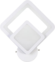Applique led da parete a muro, illuminazione per interno a forma di rombo, stile moderno, lampada 12W, CCT switch, luce selezionabile, calda, fredda, naturale, Colore della luce: Luce fredda