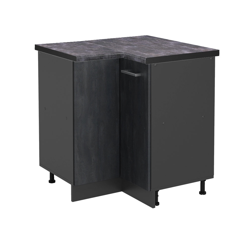 Vicco Mobile ad angolo cucina Calcestruzzo nero 75.6 cm PL Antracite