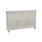 Madia credenza arte povera 3 ante legno bianco150x43x98 (1506) - Mobili 2G