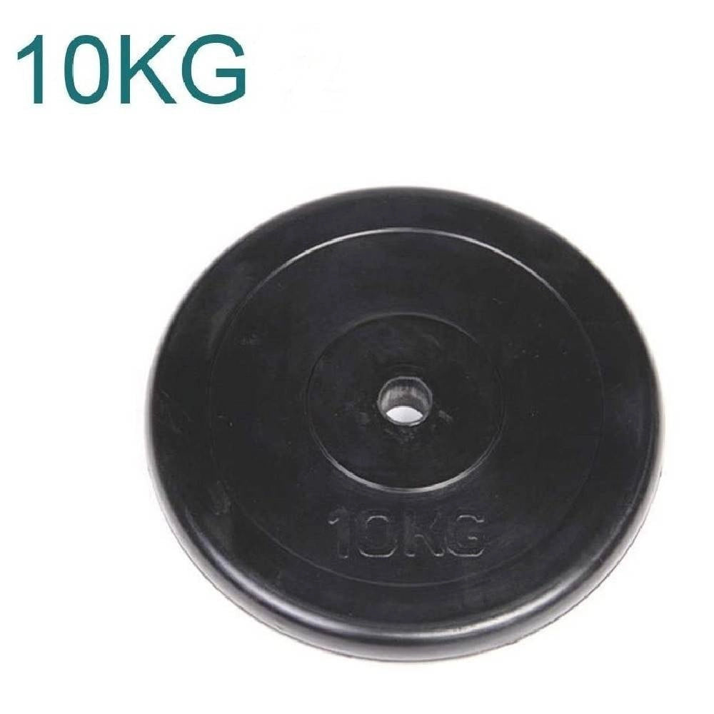 Trade Shop - Disco In Ghisa Per Bilanciere Manubri Peso Da 10kg Foro 25 Mm Gdc Allenamento -
