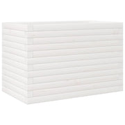 Fioriera rialzata per piante fiori patio giardino 70 x 40 x 45,5 cm legno di pino massiccio bianco 02_0037779
