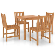 Set da pranzo da giardino 5 pezzi mobili da esterno legno massello di teak 02_0013766