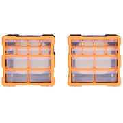Mobili Contenitori con 12 Cassetti 2 pz 26,5x16x26 cm CFW3271249