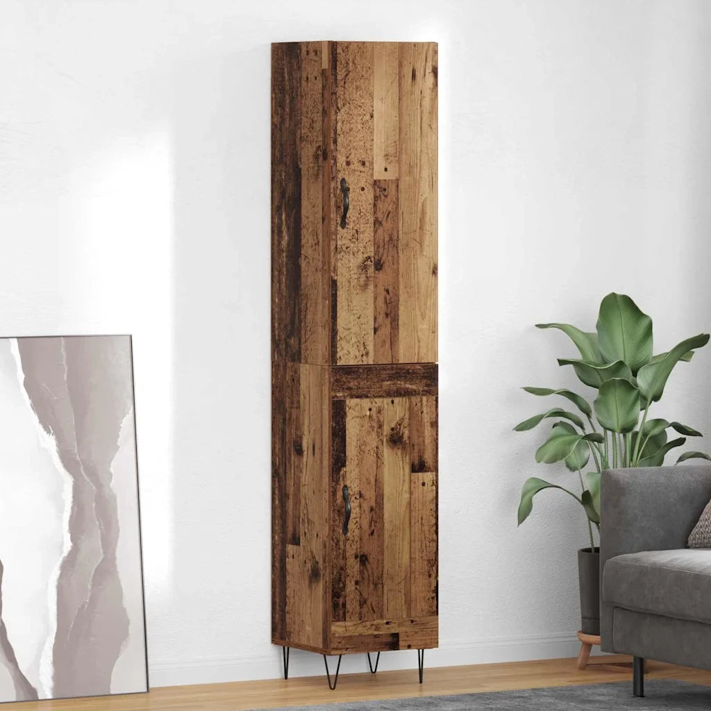 Credenza-Buffet-Armadio da cucina Legno vecchio 69,5 x 34 x 180 cm Legno multistrato 764577