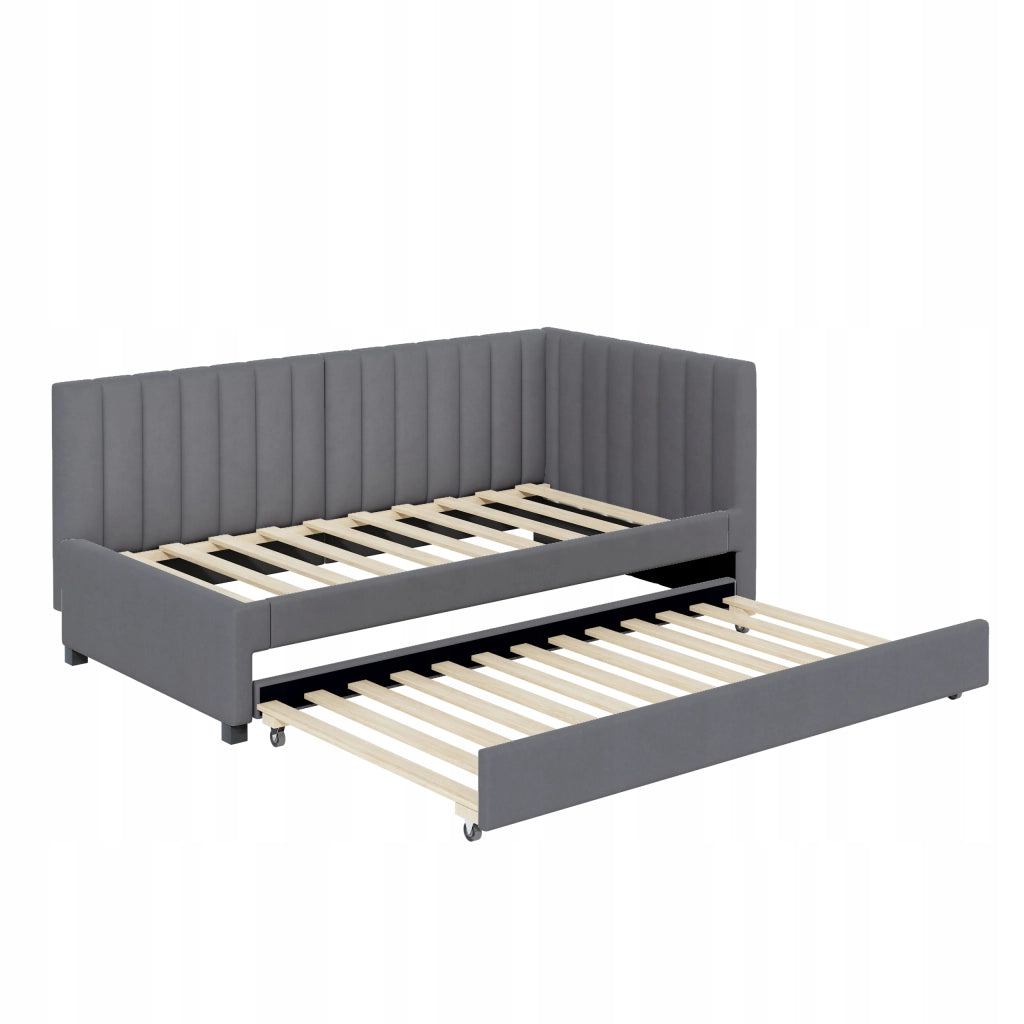 Letto pieghevole per adolescenti e bambini - Xylo - 90x200 - Grigio vellutato