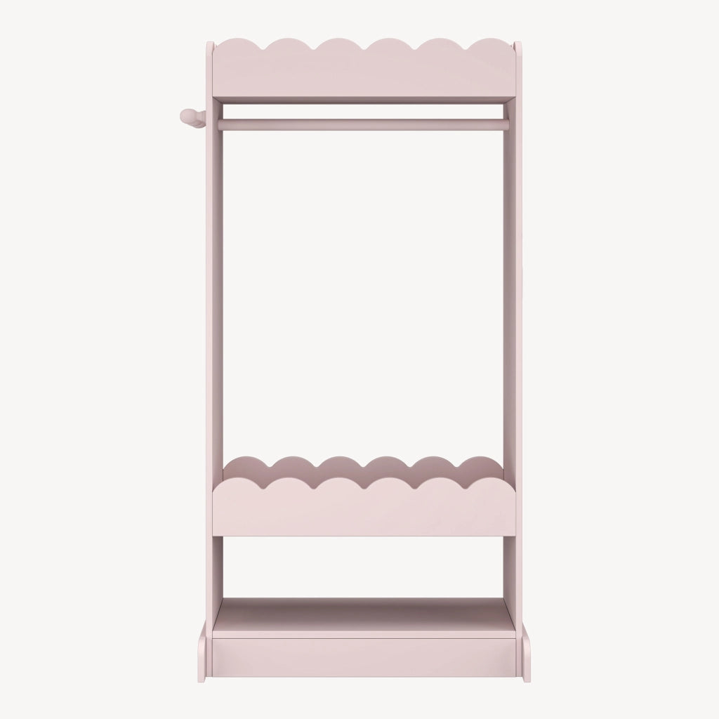 Guardaroba Vestnes per Cameretta con Specchio 120 x 63 x 38 cm - Rosa [en.casa]