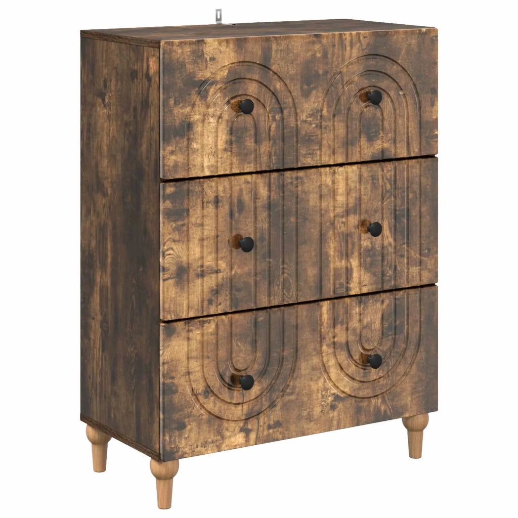 Mobile con Cassetti Rovere Fumo 66 x 34,5 x 90 cm