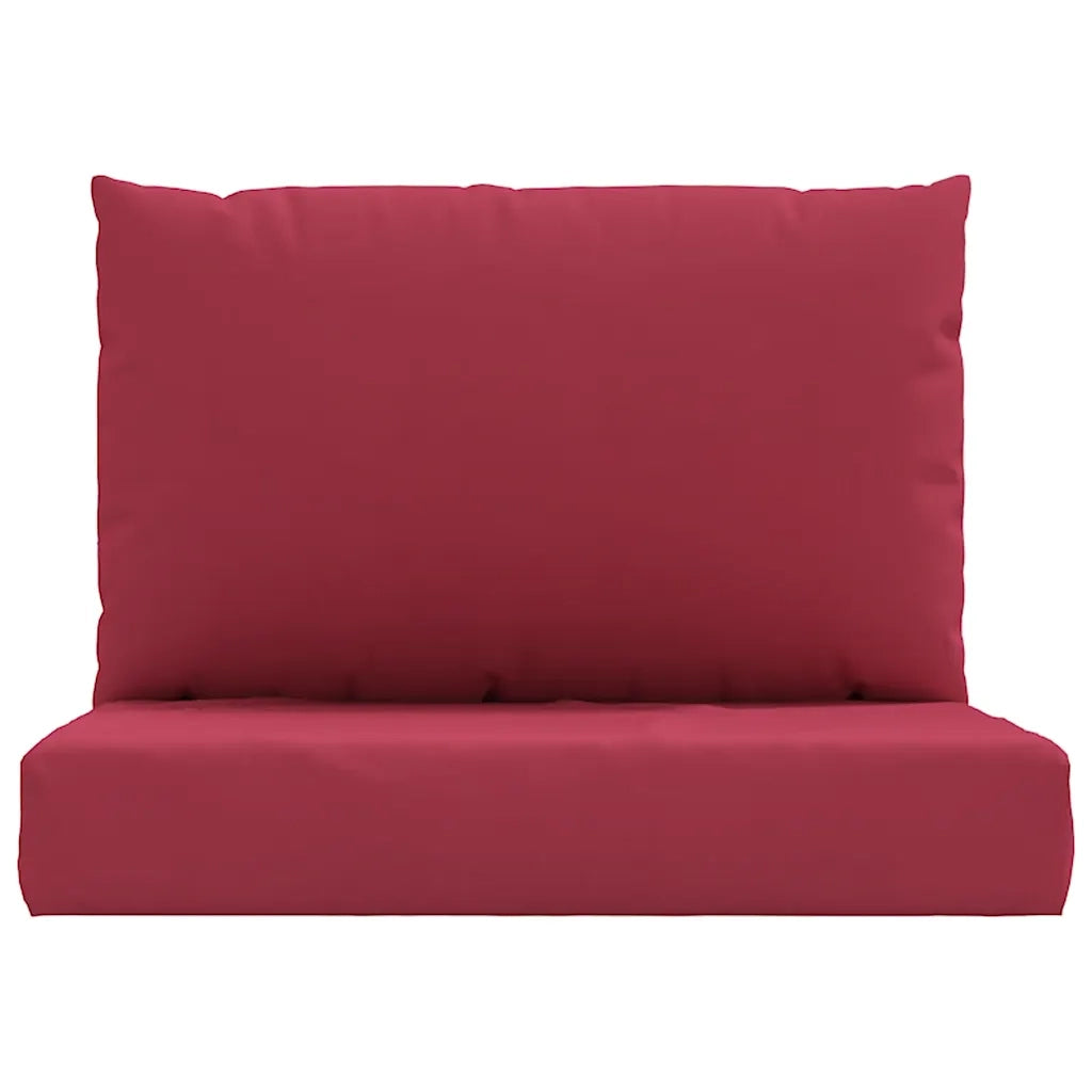 Cuscini per Pallet 2 pz Rosso Vino in Tessuto Oxford 361763
