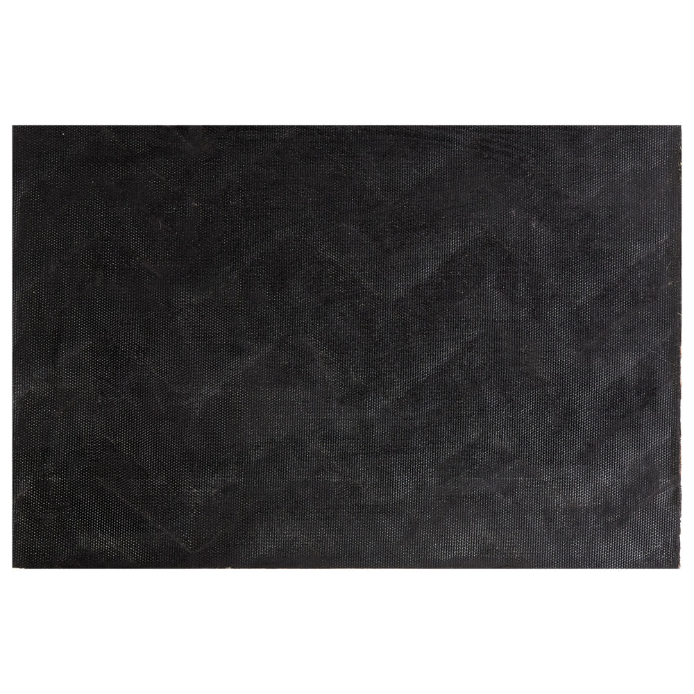 Zerbino in fibra di cocco naturale con fondo in PVC antiscivolo 40 x 60 cm Home Motivo a zig zag Decorazione moderna per interni