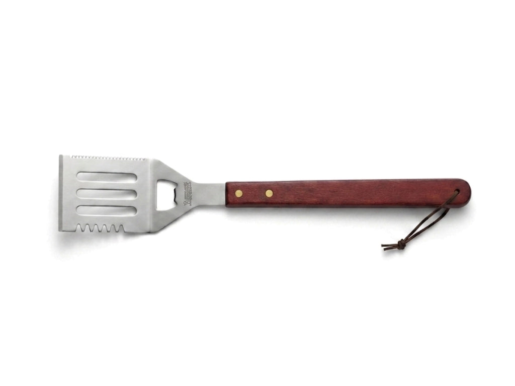 Kit utensili Barbecue da 3 pezzi in Acciaio inox con manico in legno