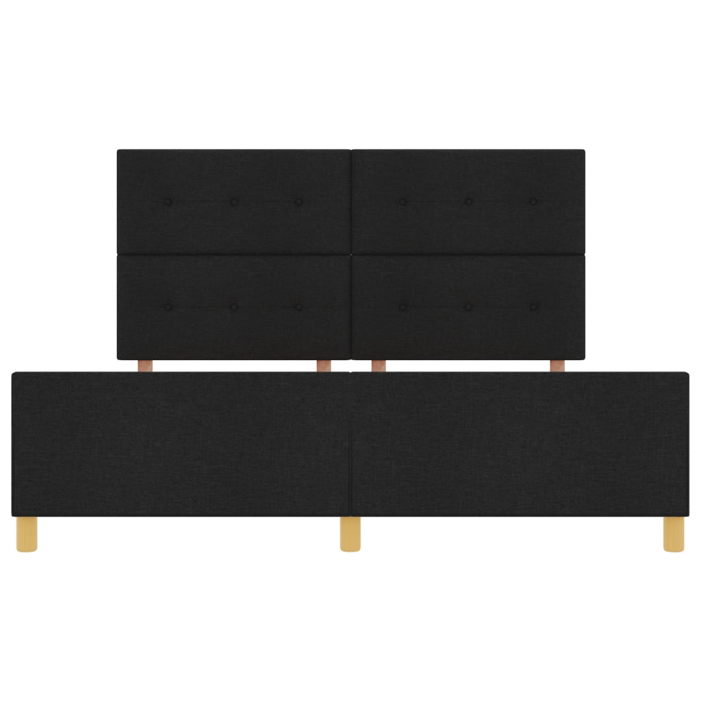 Struttura Letto  Nera 180x200 cm in Tessuto