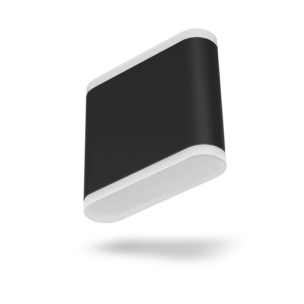 Applique da esterno LED 6W nera ovale Videx