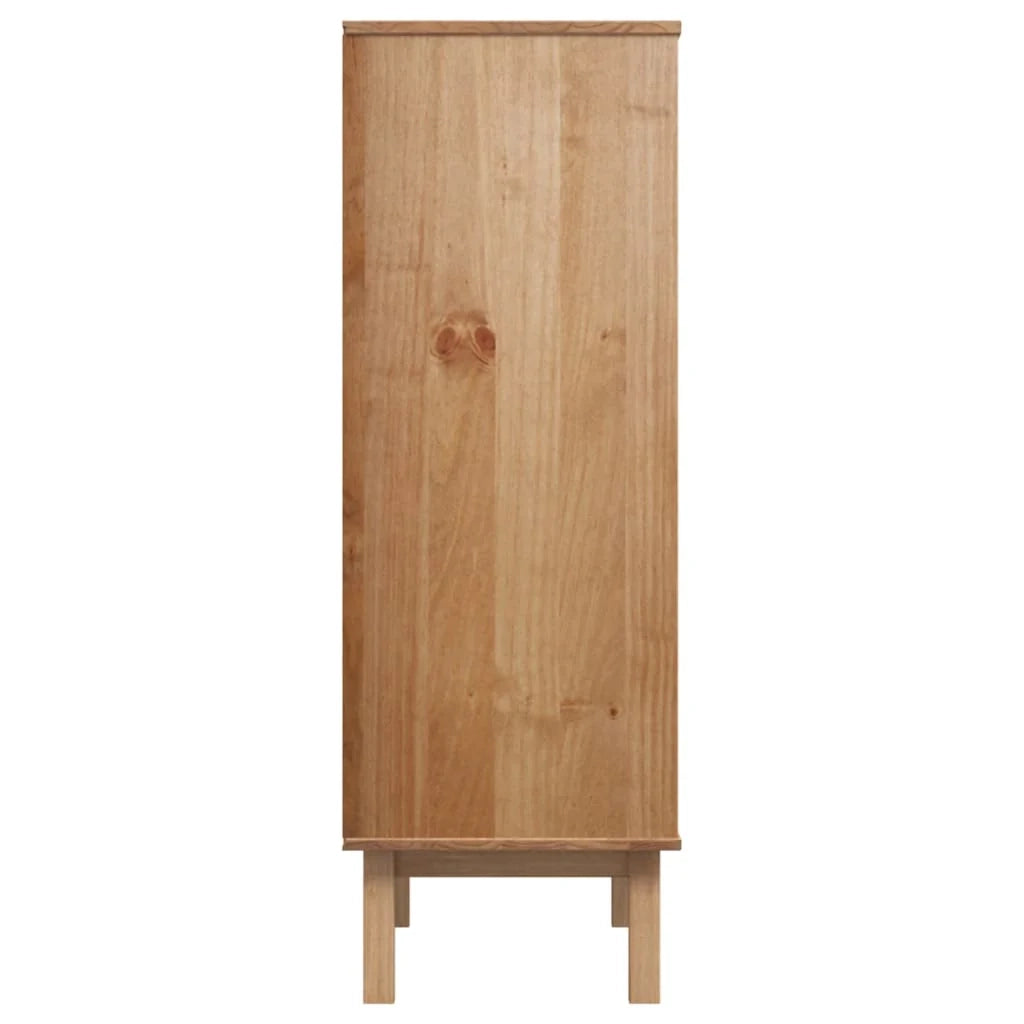 Buffet credenza cassettiera armadio mobile contenitore organizer cucina soggiorno salotto alto 85 x 43 x 125 cm legno di pino massiccio marrone 02_0035150