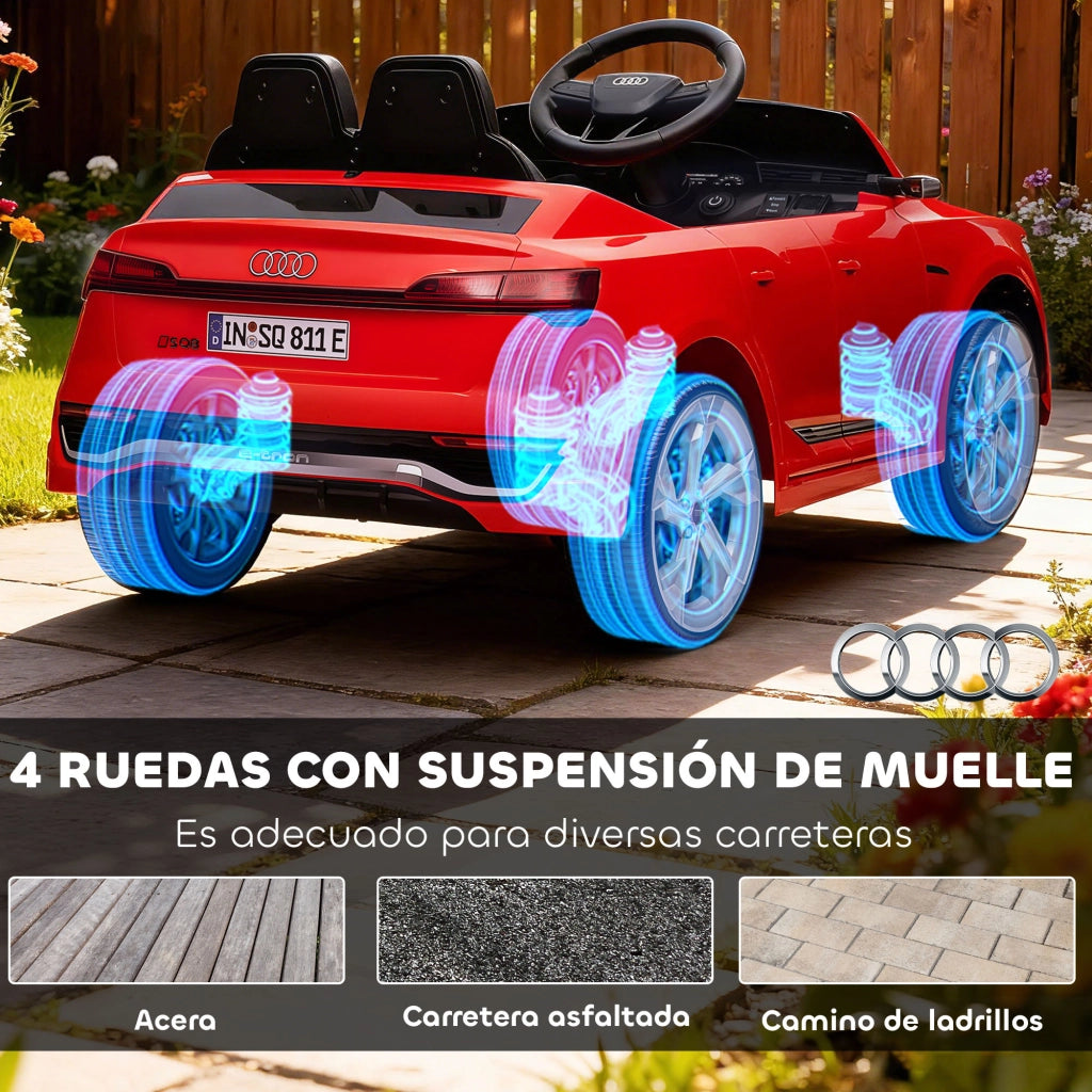 Auto Elettrica per Bambini Audi Q8 e-tron Sportback ¨C zephmum ¨C Rosso con Telecomando
