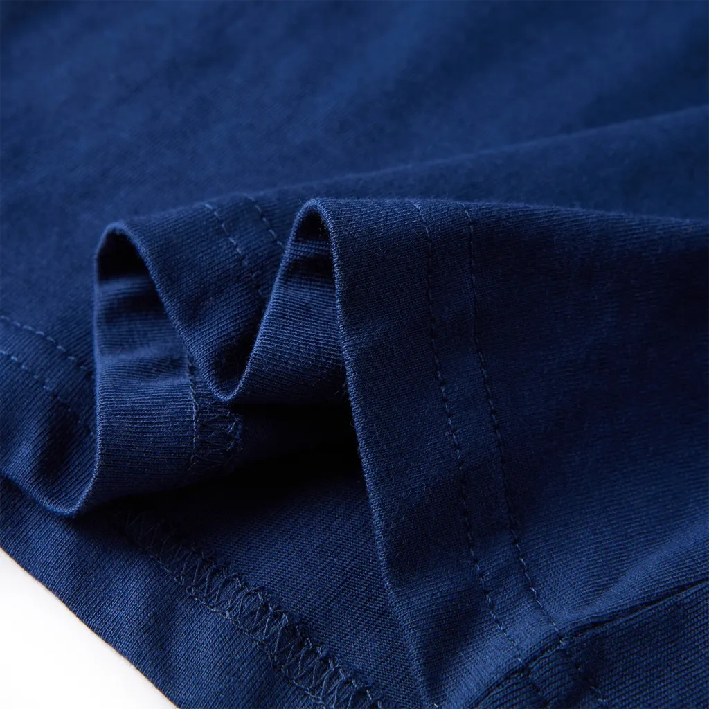 Maglietta da Bambino a Maniche Lunghe Blu Marino 104 12860