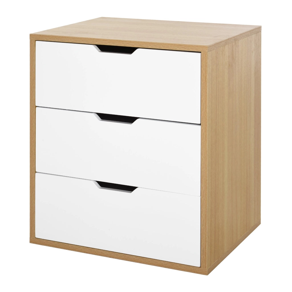 Cassettiera Portadocumenti da Ufficio 55x45x65,5 cm 3 Cassetti