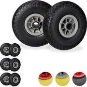 8x cerchione in plastica - 25 mm - anello antivibrazioni - 3.00-4 - nero