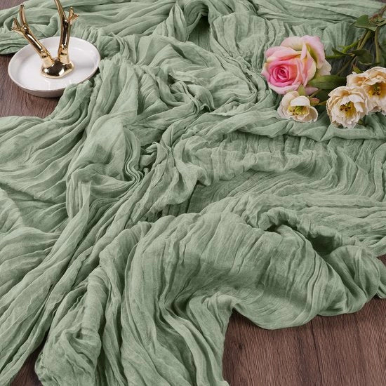 Set di tovaglioli per tavola, 2-pack tovaglioli per tavola saliggine, Tovaglioli per tavola in vetro trasparente, Tovagliolo per tavola per decorazione boho per festa di matrimonio decorazione per festa di compleanno 90x300 cm