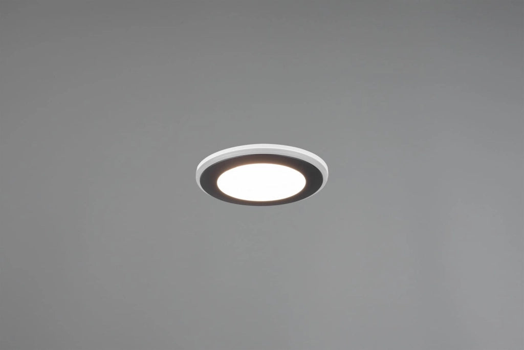 Faretto incasso LED Trio AURA nero 5W 3000K 450lm
