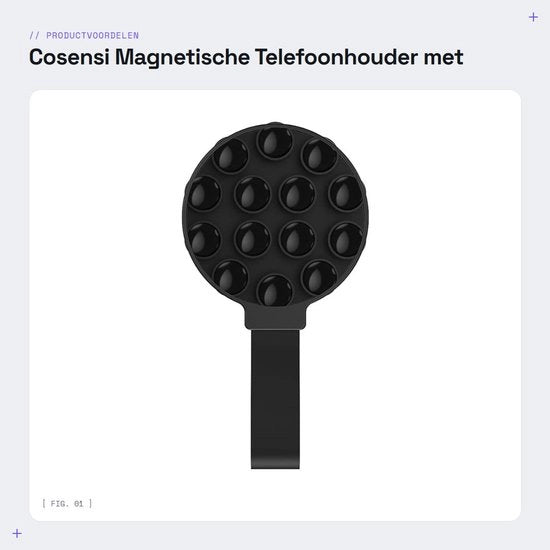 Sostegno Antislip per Telefono - Sostegno con Viti - Sostegno Magnetico per Telefono - Sostegno con Cinturino - Utilizzo Senza Mani - Magnetico in Silicone - Sostegno per Telefono