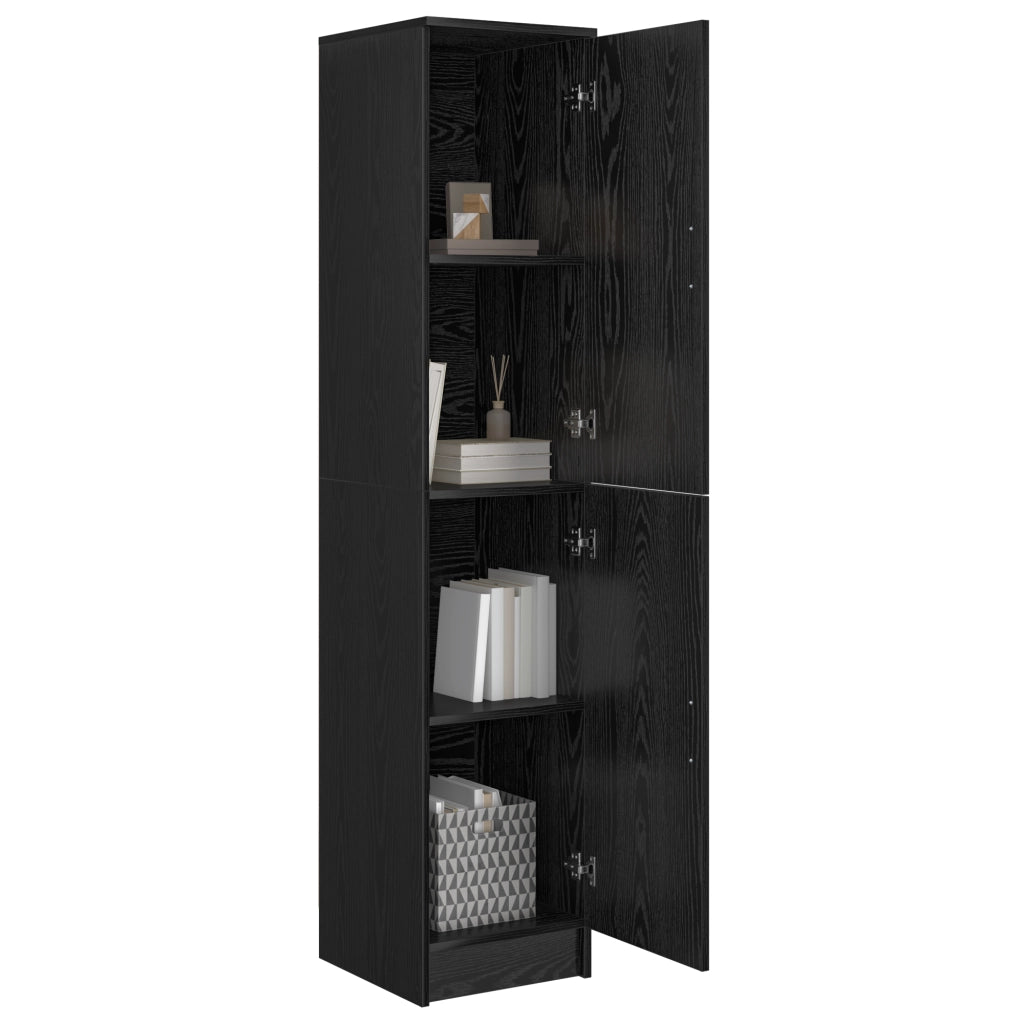Mobile Buffet Rovere Nero Legno Ingegnerizzato Medio