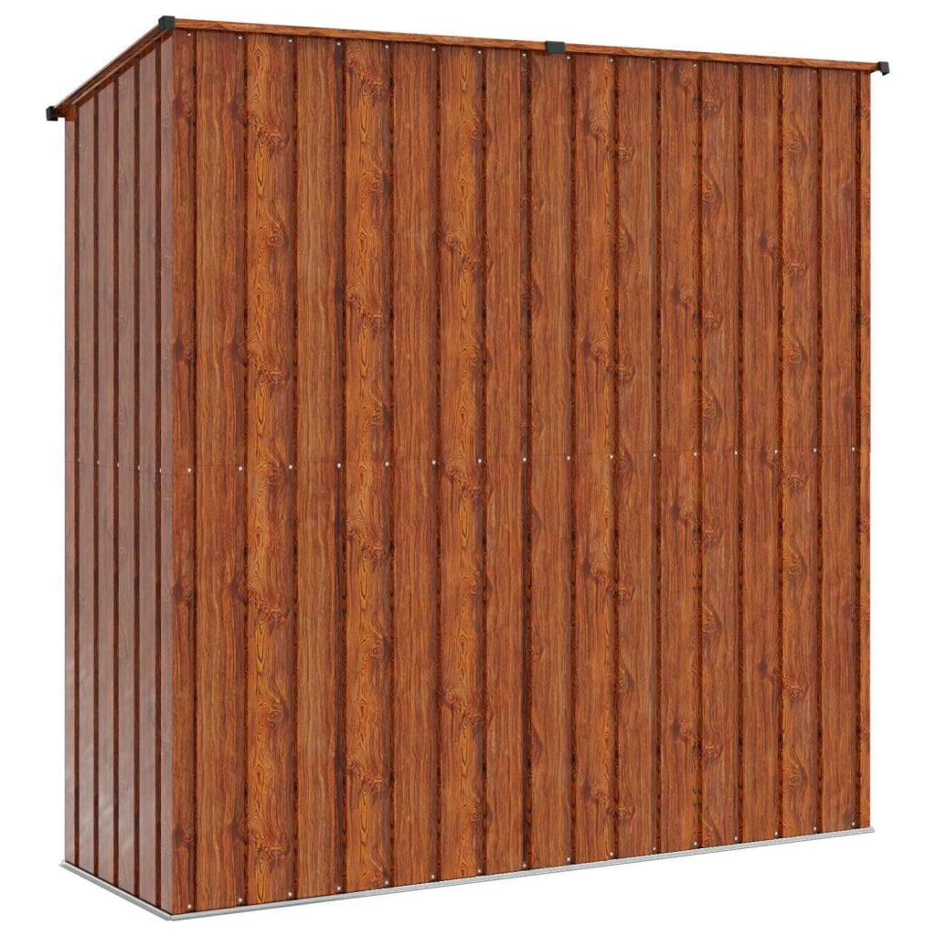 Casette da giardino Marrone 203,5 x 73 x 200 cm Metallo 42011302