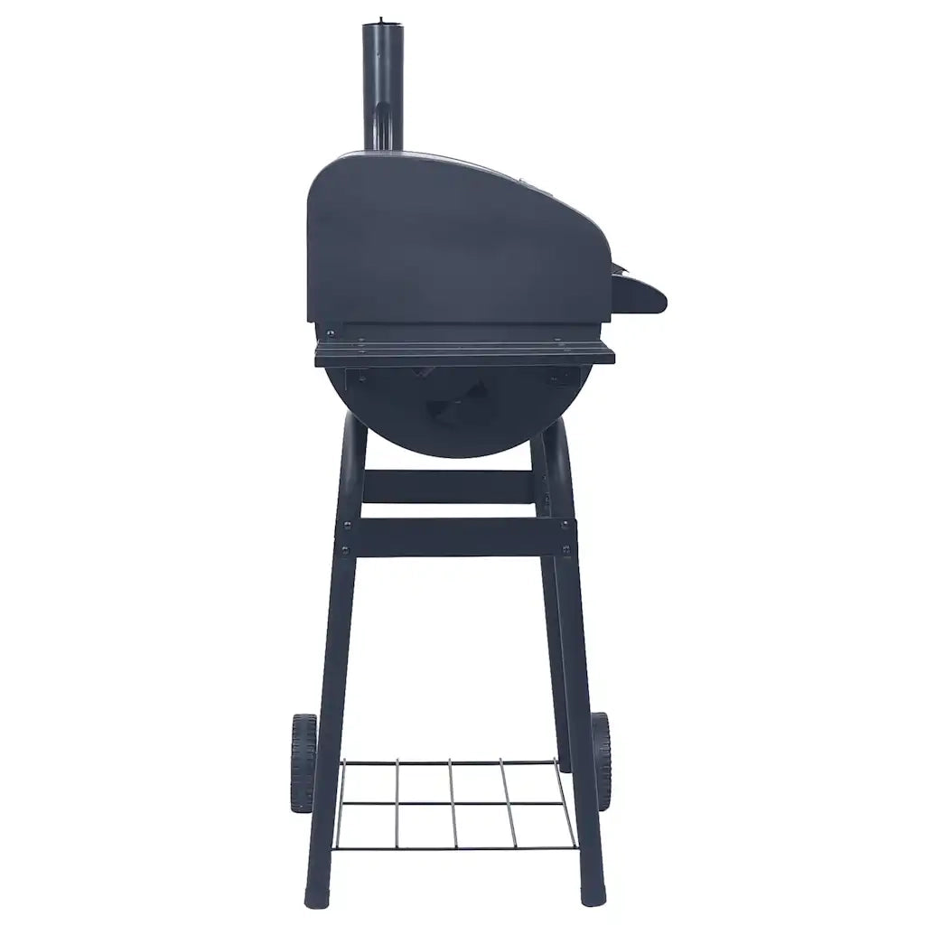 Barbecue a Carbone con Affumicatore e Ripiano Basso Nero CFW5602244