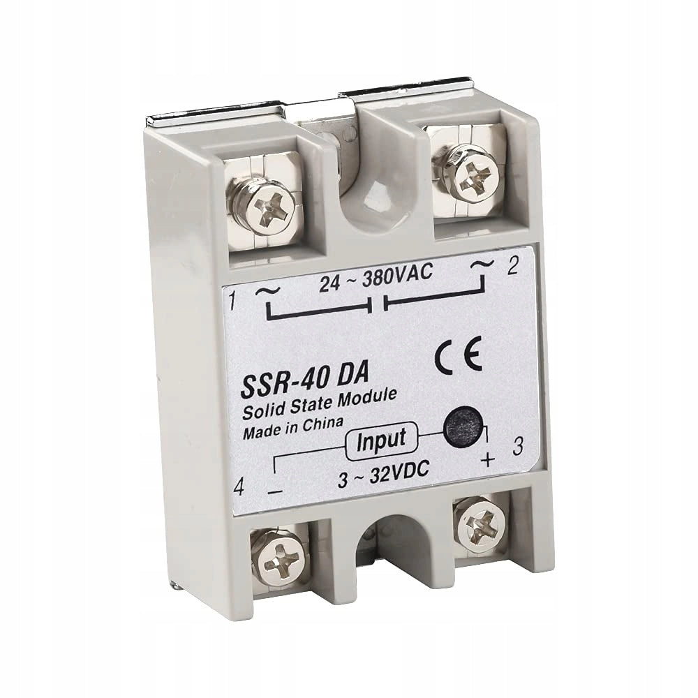 Relè a Stato Solido SSR-40 DA 40A 24-380VAC LED – Alta Capacità di Carico, Isolamento Fotoelettrico