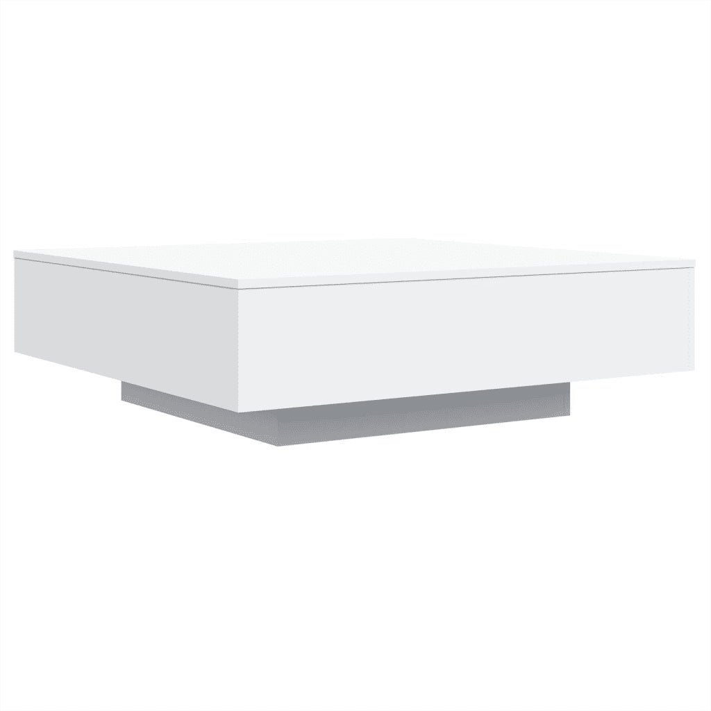 Tavolino da salotto | Tavolino da caff¨¨ | Tavolino da Soggiorno Bianco 100x100x31 cm in Legno Multistrato