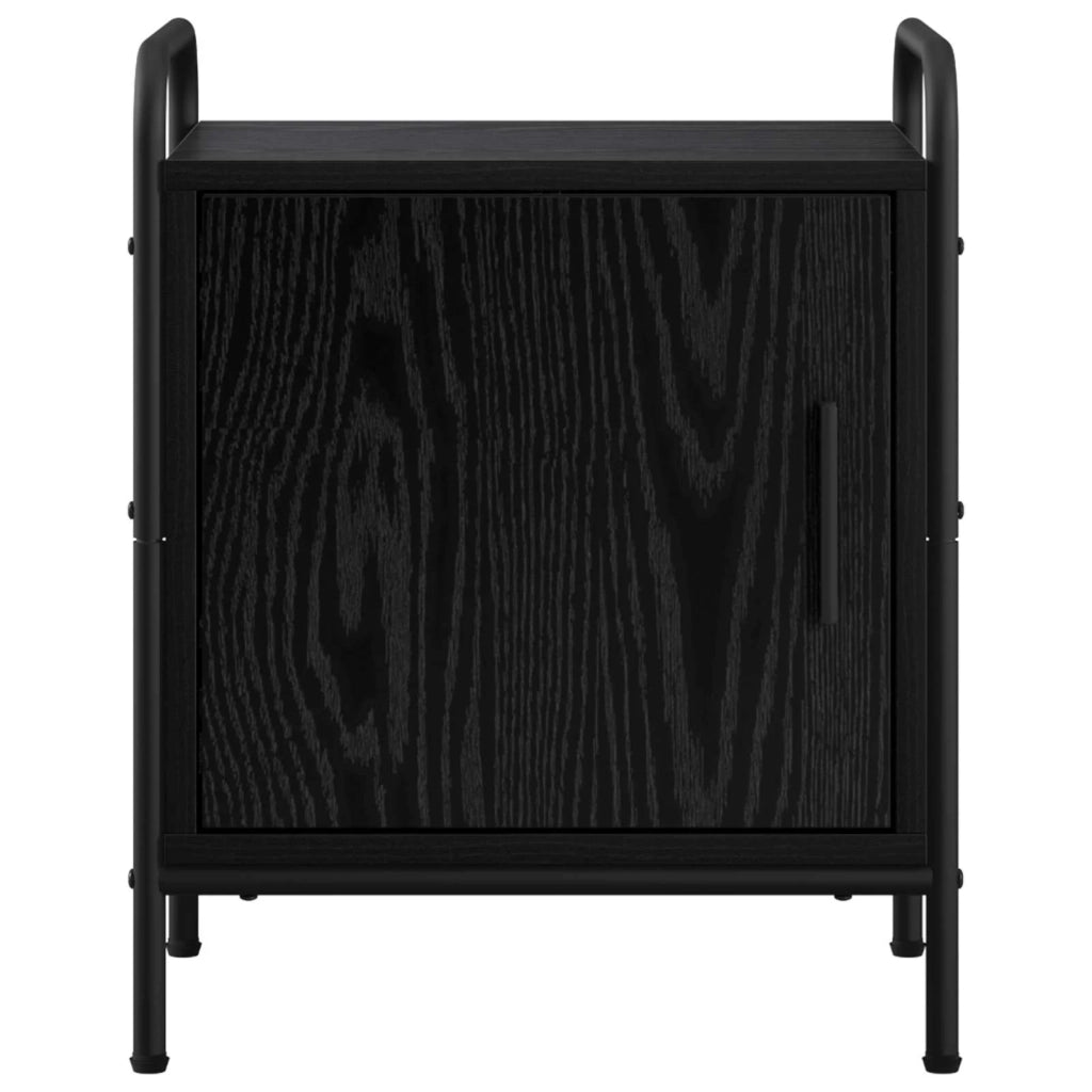 Armadio da Notte Rovere Nero 40 x 30 x 50 cm 8013518
