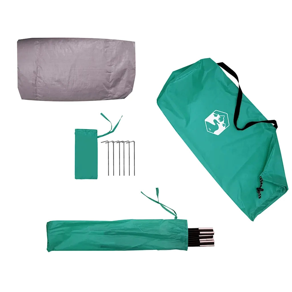 Tenda da Spiaggia 3 Persone Verde Mare Impermeabile 4009456