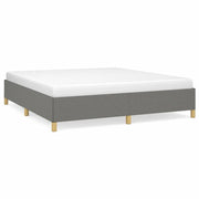 Letto matrimoniale | Letto per adulti | Giroletto senza Materasso Grigio Scuro 180x200 cm Tessuto