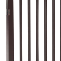 Cancelletto di Sicurezza per Animali Domestici 160x76 cm in MDF Marrone Scuro