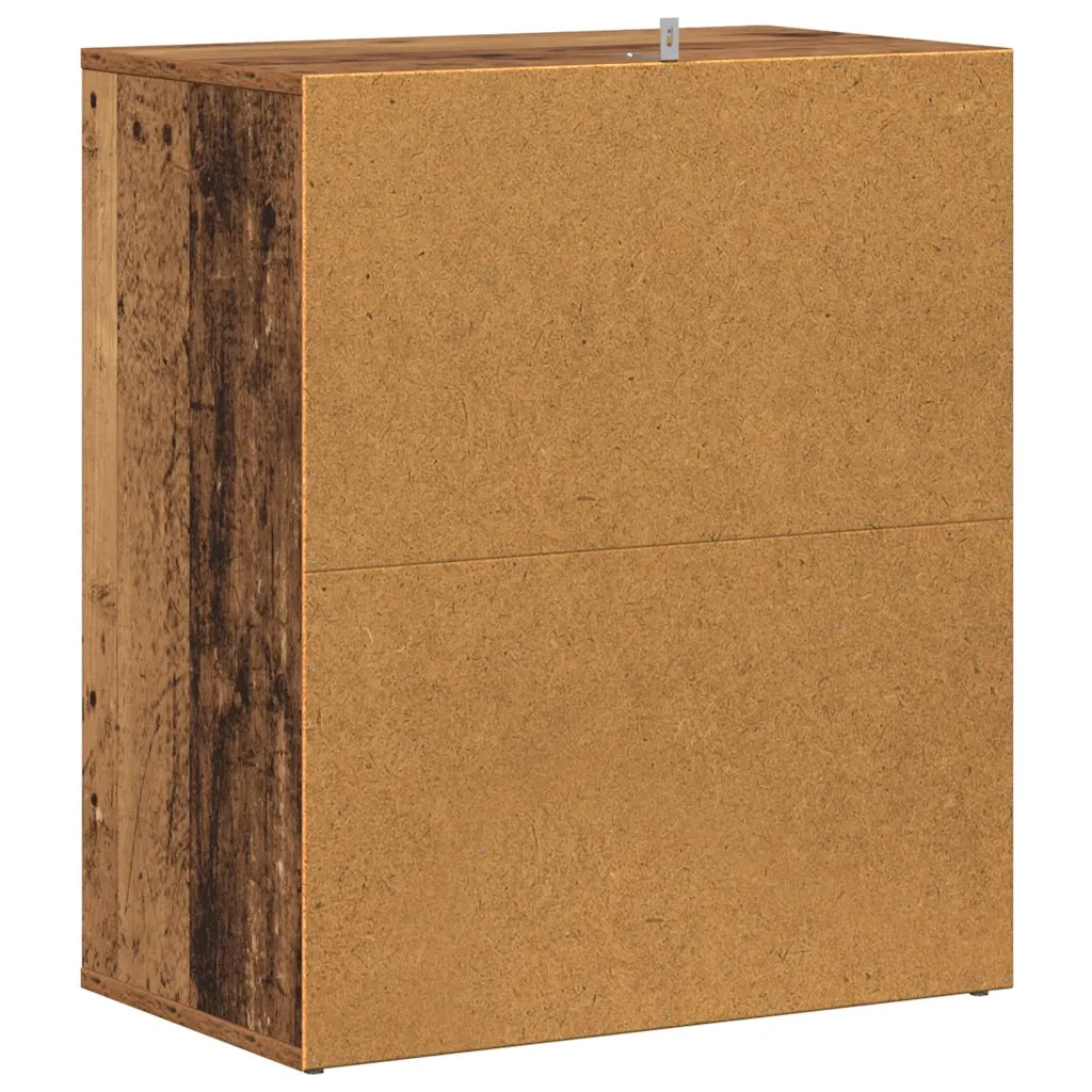 Scarpiera-Scaffale per scarpe Legno Vecchio 60x35x70 cm in Legno Multistrato 927888