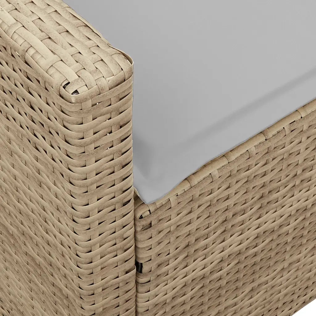 Divano da Giardino con Cuscini a 5 Posti-Sofa da Giardino-Divano da esterno Beige in Polyrattan 937270