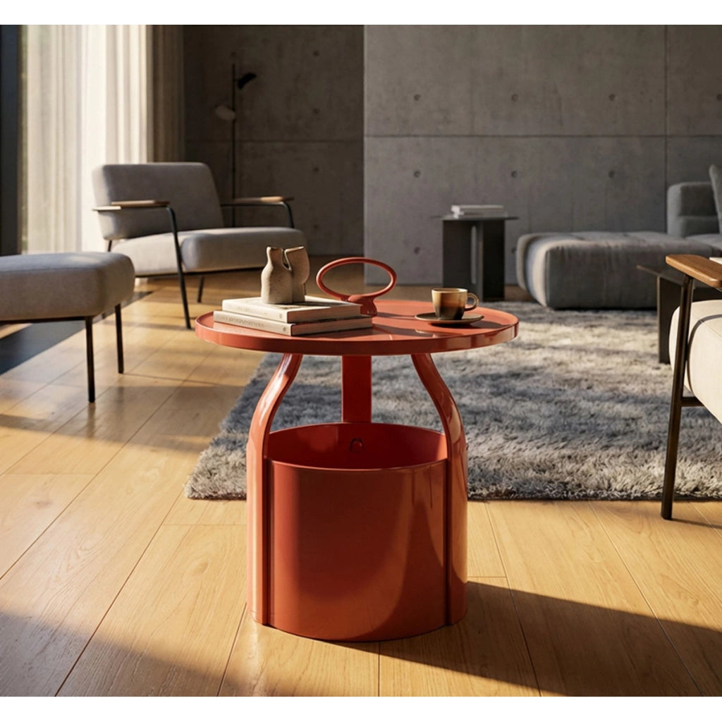 Tavolino VKH1095, Rosso, Plastica, 44x44x43 cm