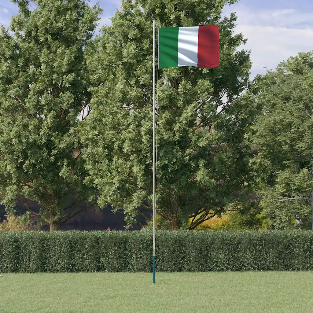 Asta e Bandiera Italia 6,08 m Alluminio CFW2553954