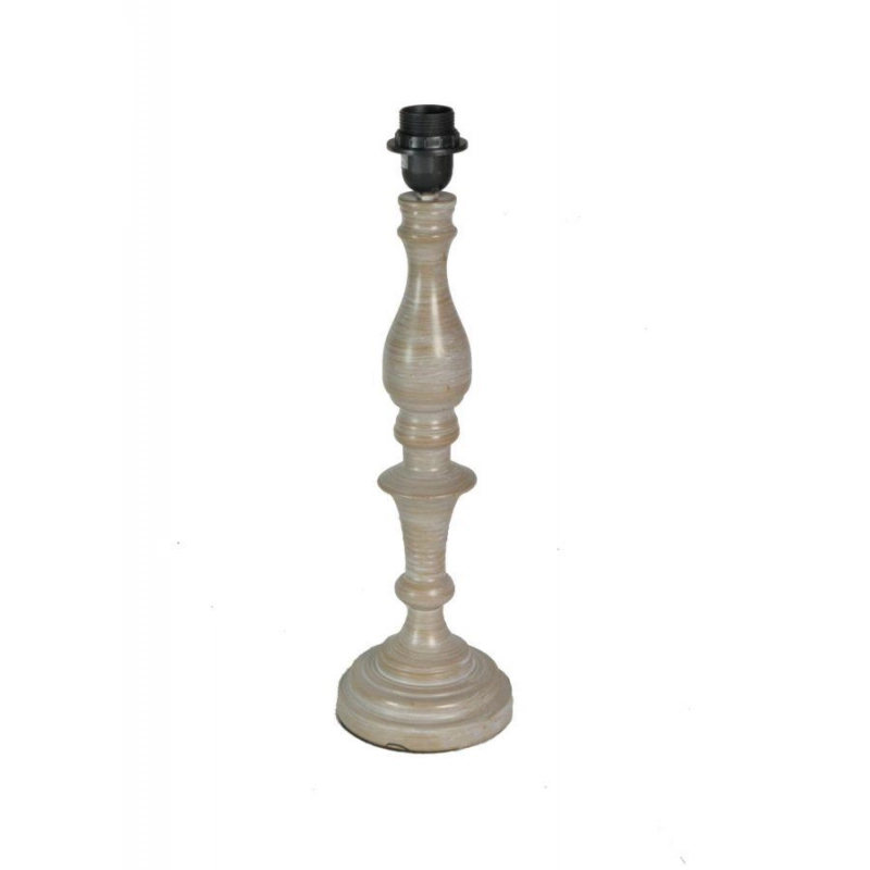 Lampada metallo tortora cm 30h58