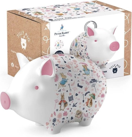 Cassa di Risparmio Ceramica per Bambini - Borsa di Risparmio a Mano Fatta con Colori Vivaci e Rosa