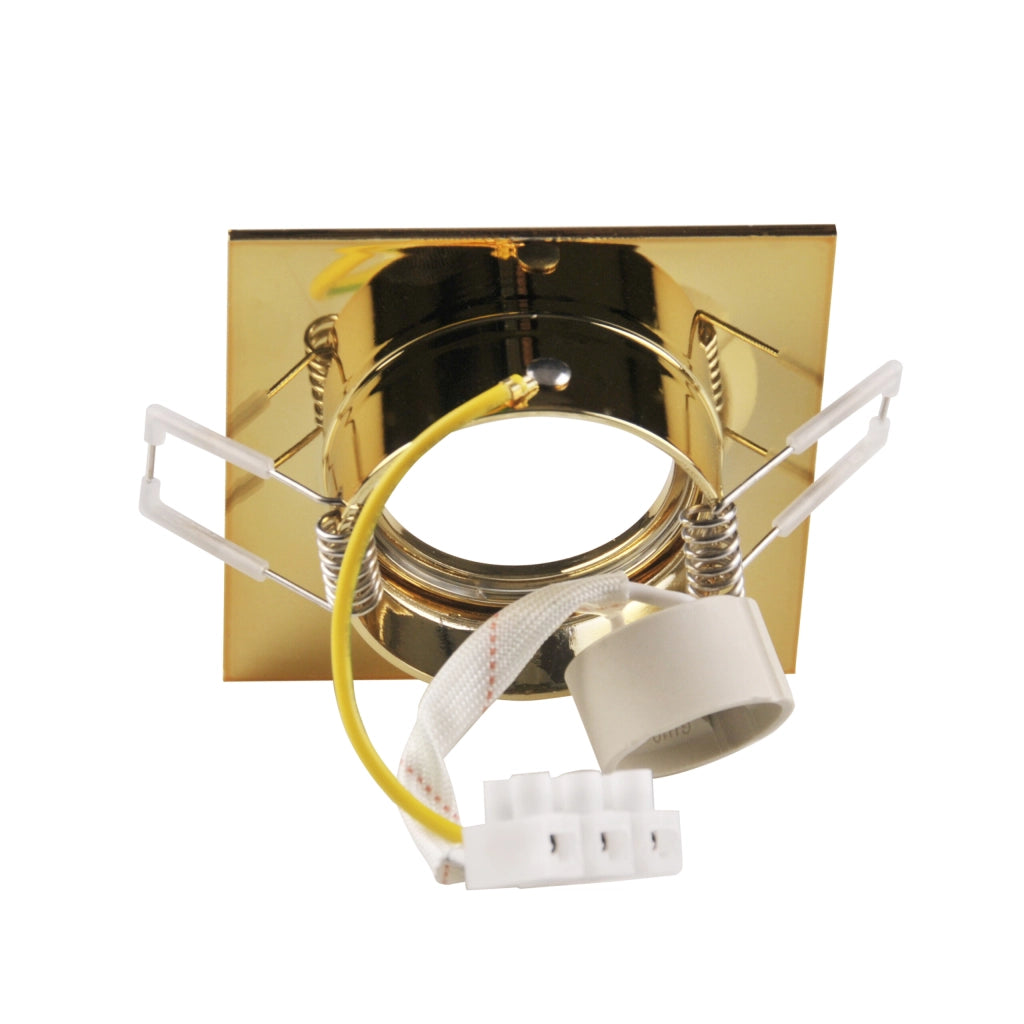 Faretto incasso quadrato oro GU10 FEBE 323347 Polux