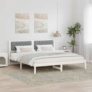 Struttura del letto Grigio chiaro 160 x 200 cm Pino massello 878178
