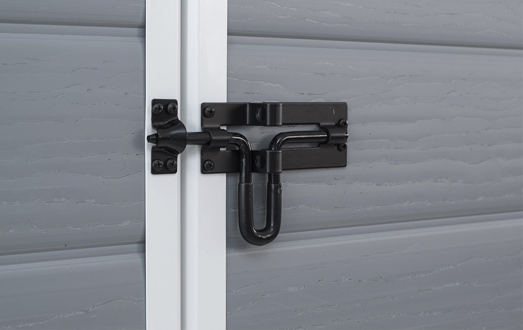 Casetta da Giardino Porta Attrezzi 185,8x236,8x227 cmin Resina Effetto Legno Keter Manor 6x8 Grigia