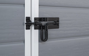 Casetta da Giardino Porta Attrezzi 185,8x236,8x227 cmin Resina Effetto Legno Keter Manor 6x8 Grigia