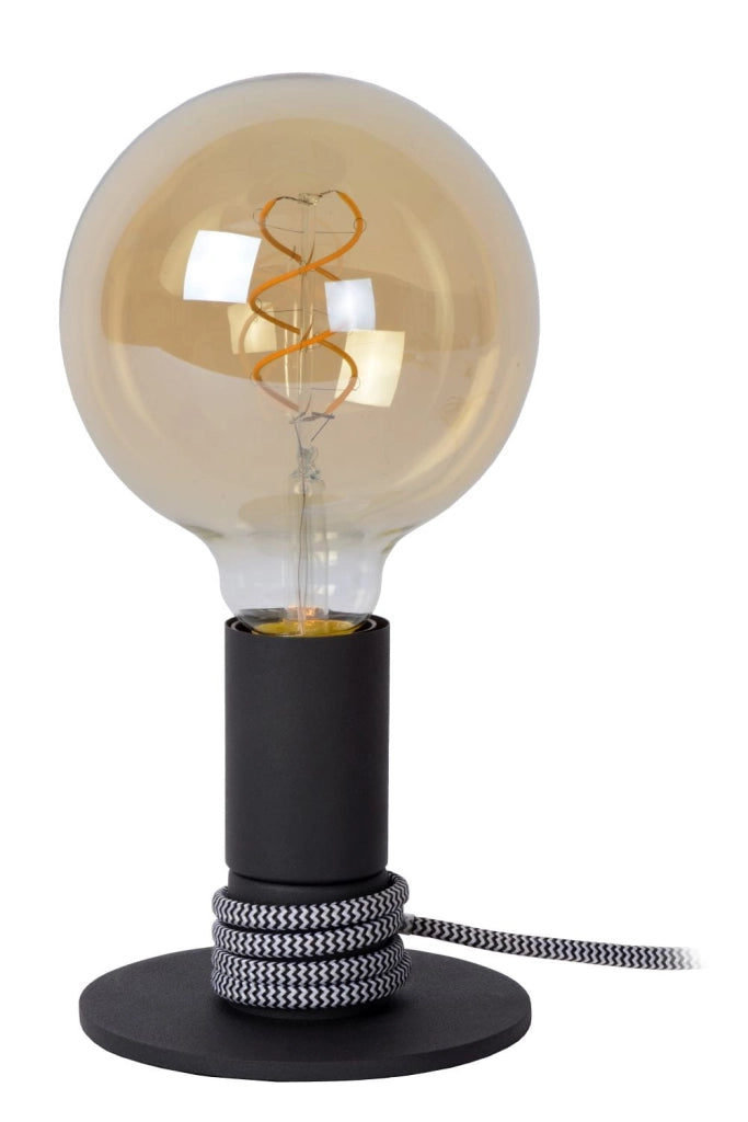 Lampada da tavolo Lucide Marit nera E27 40W 45576/01/30