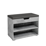 Vicco Panca scarpiera da ingresso Calcestruzzo 60 x 45 cm