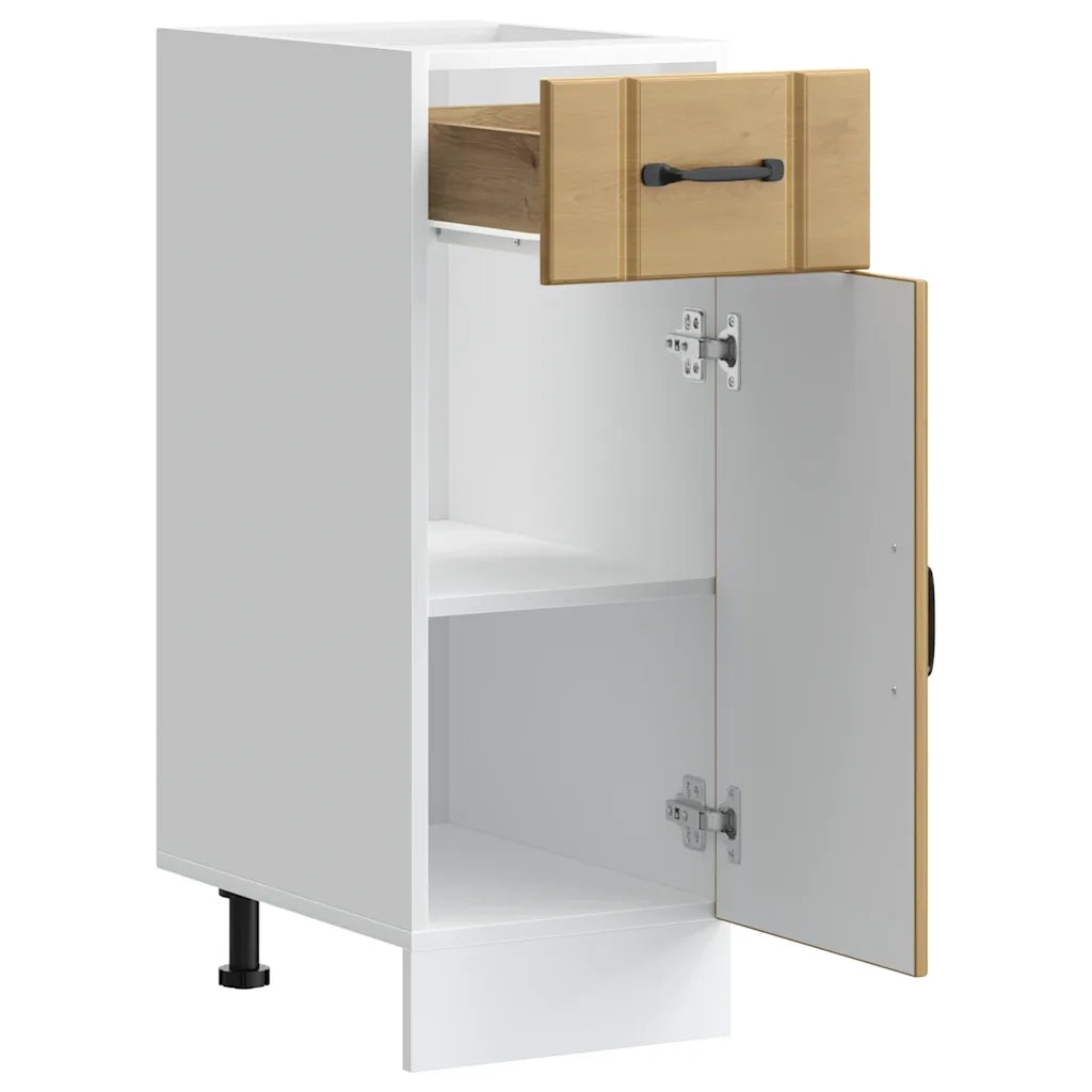 Base da Cucina Lucca Rovere Artigianale in Legno Multistrato 853706